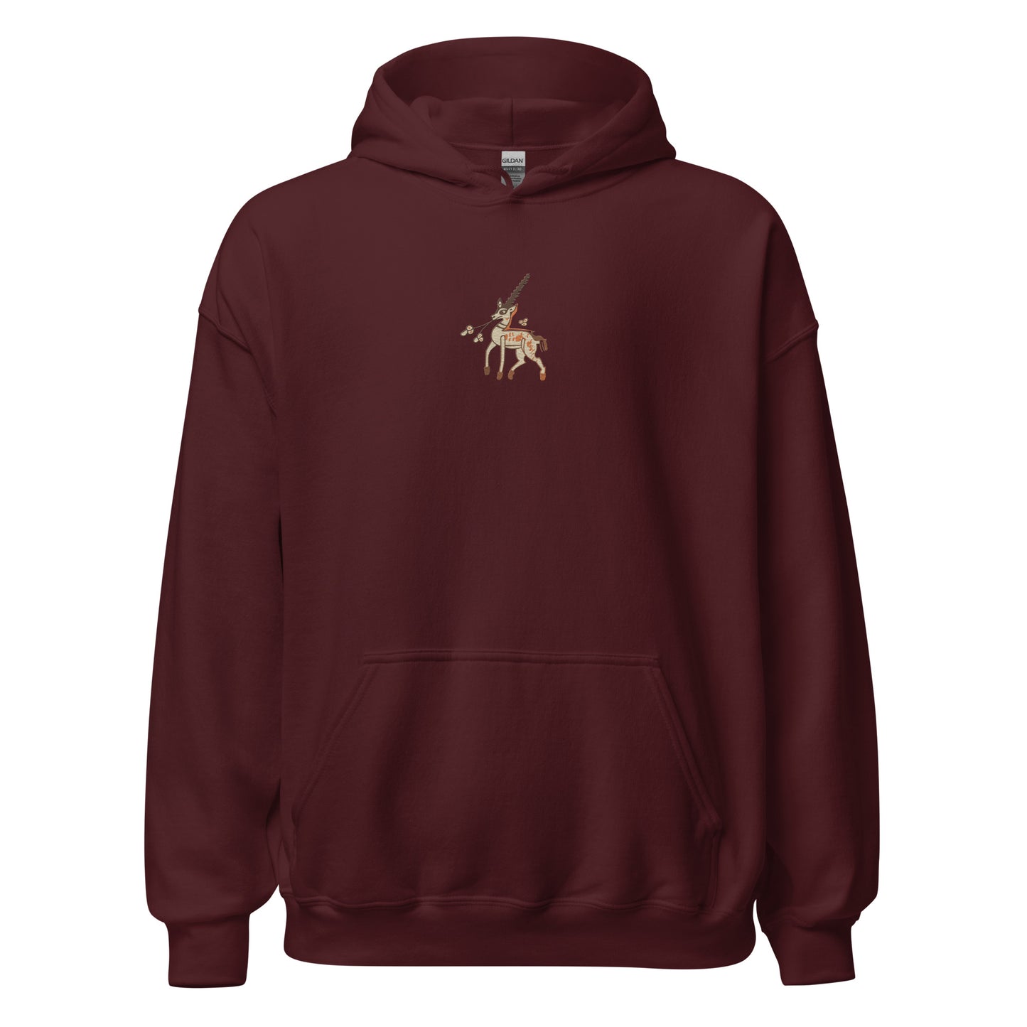 Embroidered Pierpont Morgan M.581 fol. 10r Unicorn Hoodie