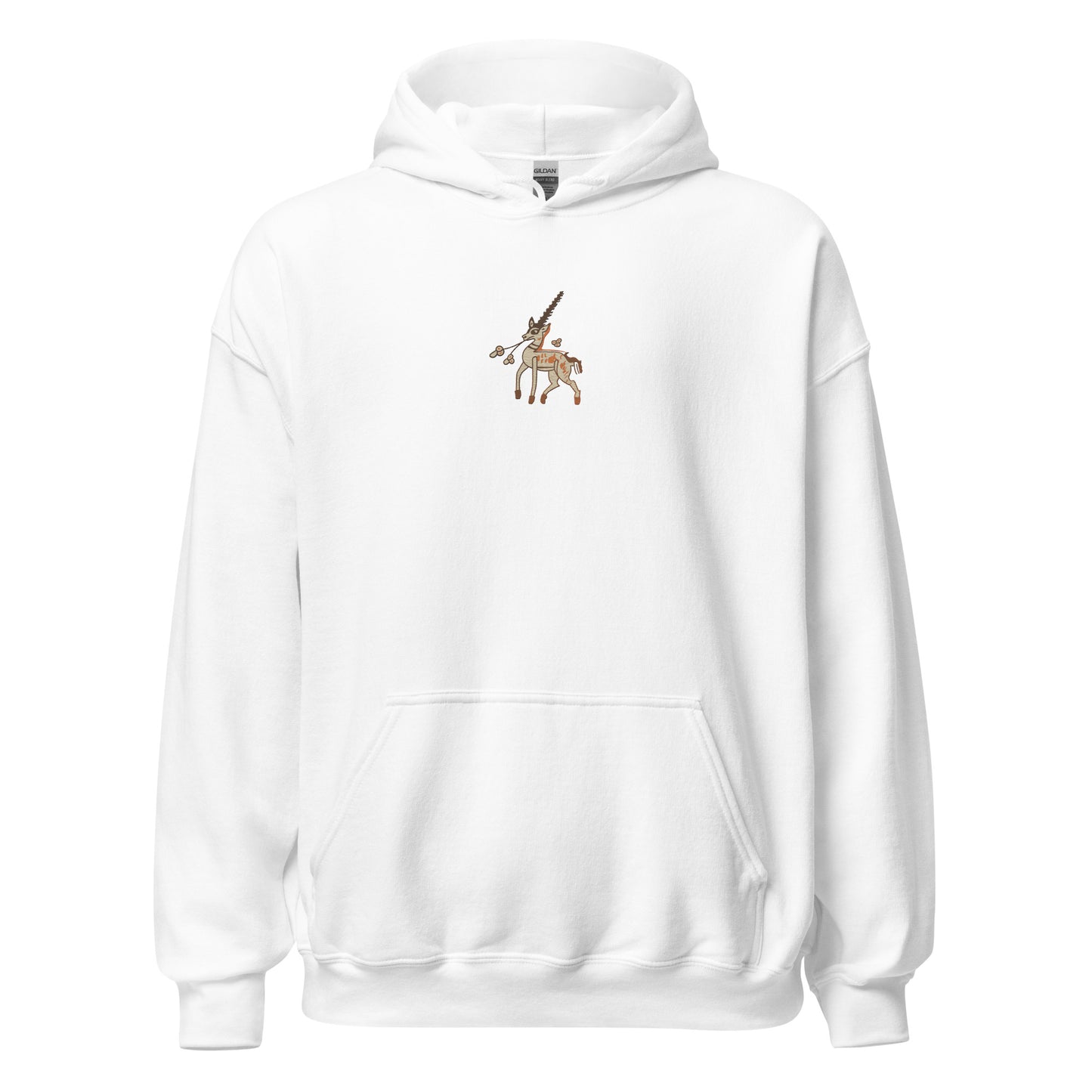 Embroidered Pierpont Morgan M.581 fol. 10r Unicorn Hoodie